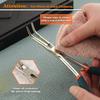 SPEEDWOX Mini Needle-Nose Pliers, Long Bent-Nose Pliers, Needle Remover Pliers, Tweezers, Bent-Nose Pliers, Long Type Wire Craft Pliers with Cutting B