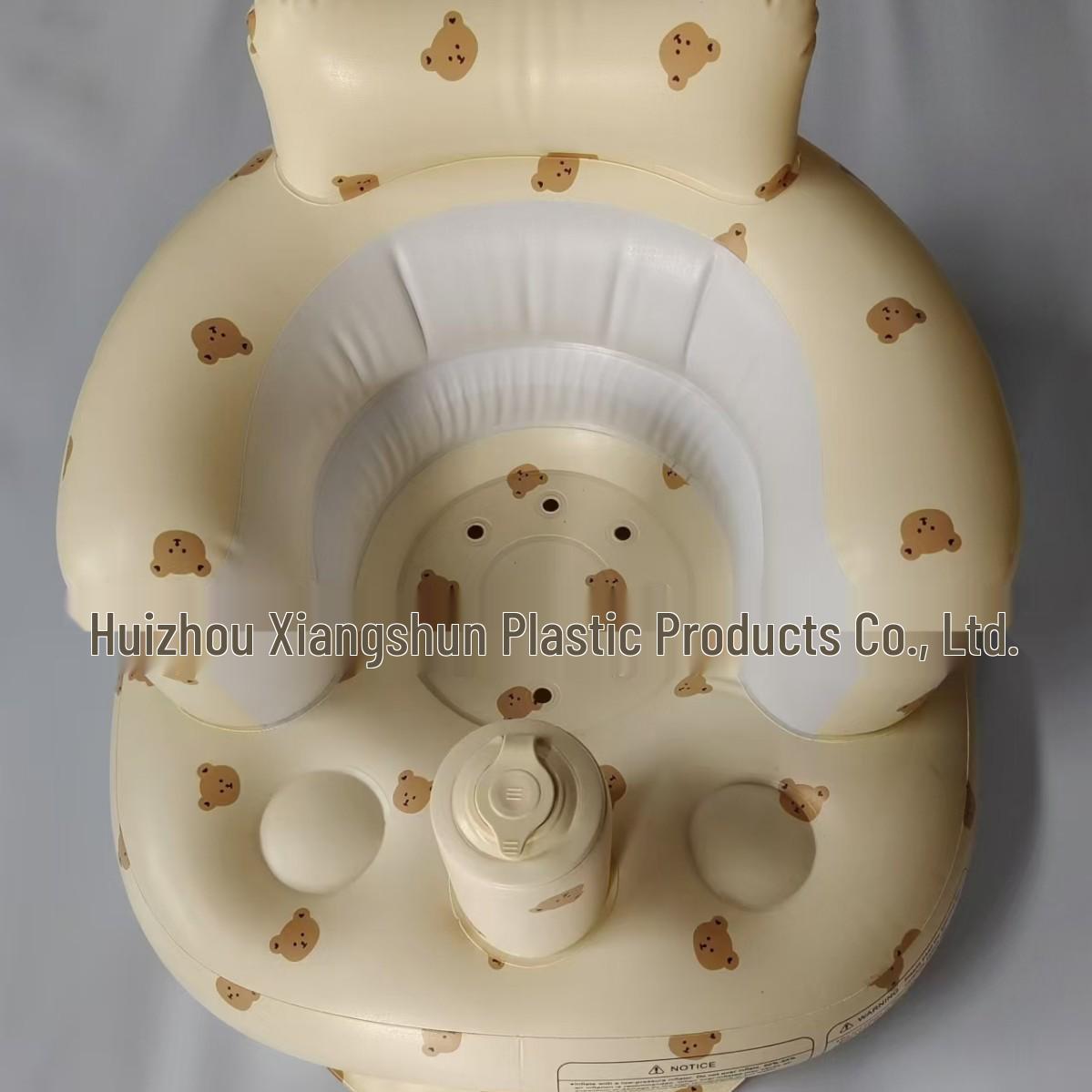 Надувное сиденье для купания и обучающий табурет «Малыш-медвежонок»