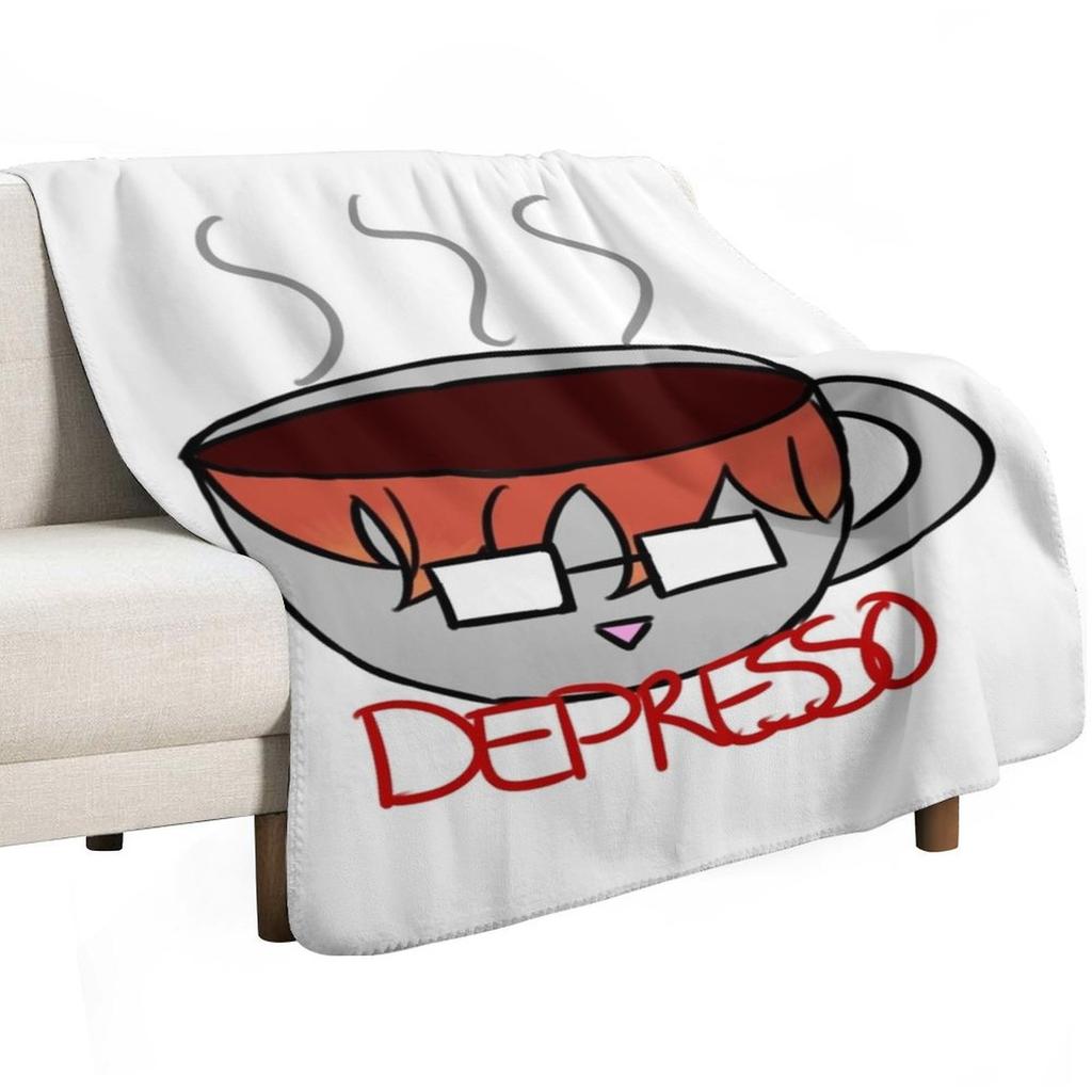 707  Depresso Throw Blanket Lightweight Cozy Blanket for Bed Sofa