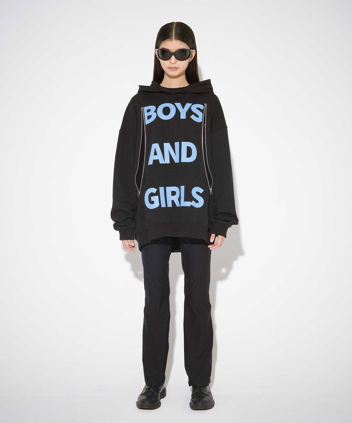 The Museum Visitor Bng Printed Curverd Zipper Hoody (Black) Black/L