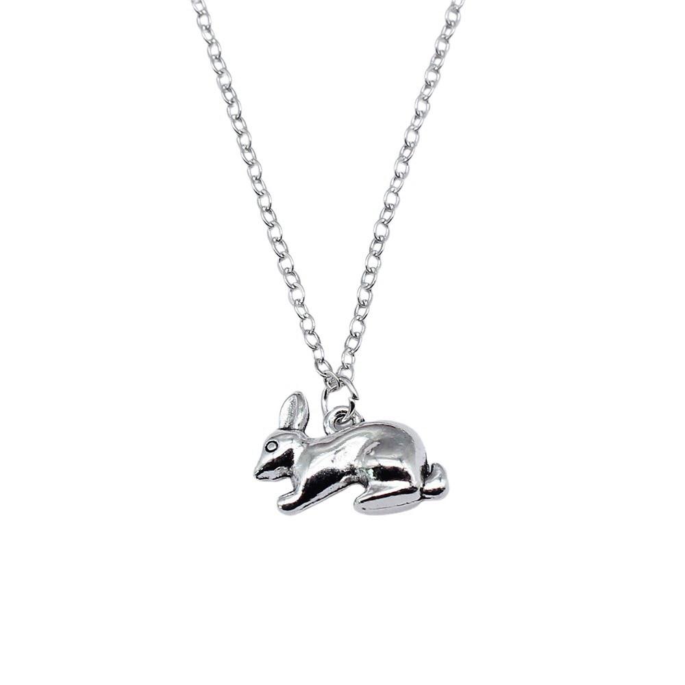 Cat Charm Necklace Cute Animal Pendant For Lovers Minimalist Pet Jewelry Gift 43cm Chain