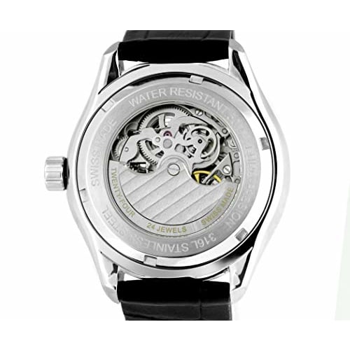 Europassion Watch EPS Skeleton EP298-12 Men's Automatic Watch, Black