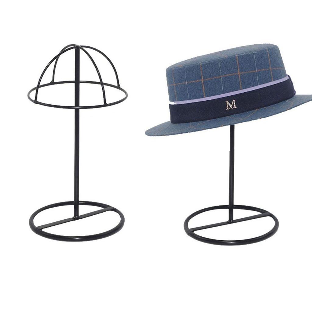 Fashion Hat Stands Modern Wire Metal Freestanding Rack for Cap Veil and Head Accessories Display Holder Durable Use