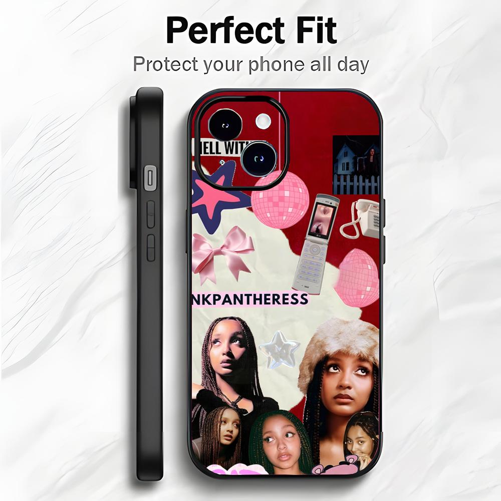Cool Pop British Singer P-Pink Pantheress Phone Case Phone Case Soft Packaging Lightweight For iPhone17 16 15 14 13ProMax