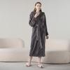In-Stock Extra Long Hooded Jacquard Velvet Women's Bathrobe and Pajamas for Autumn/Winter