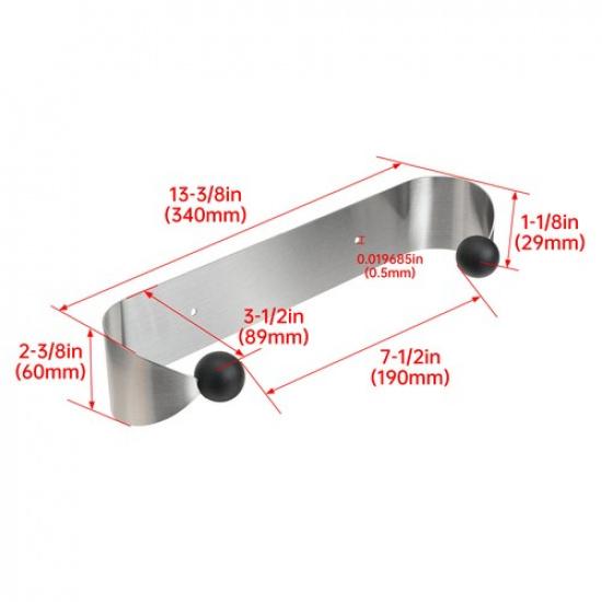 Papierhandtuchhalter unter dem Schrank, Wandmontage, Edelstahlregal für die Küche