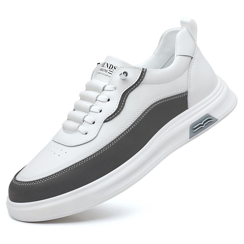 Fashion 2025New Brand Mens Casual Leather Board Shoes Outdoor Antiskid Flats High End Fashion Lace Up Shoes Tenis Masculino Walking Shoe