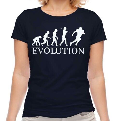 

American Footballer Evolution Of Men Women T-Shirt Gift 2XL