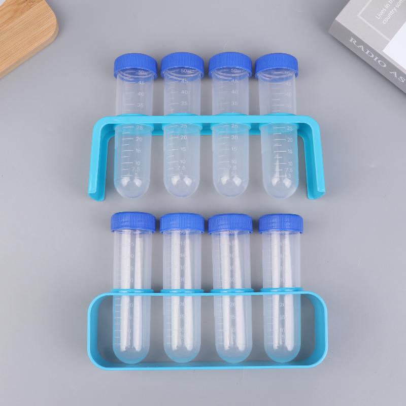 4Pcs Clear 50Ml Centrifuge Tubes With Test Tubes Stands Science Kit For School Science Experiment Educational Suppiles