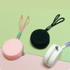 Multifunctional Silicone Earphone Bag Round Data Cable Storage Bag Waterproof Coin Purse Outdoor