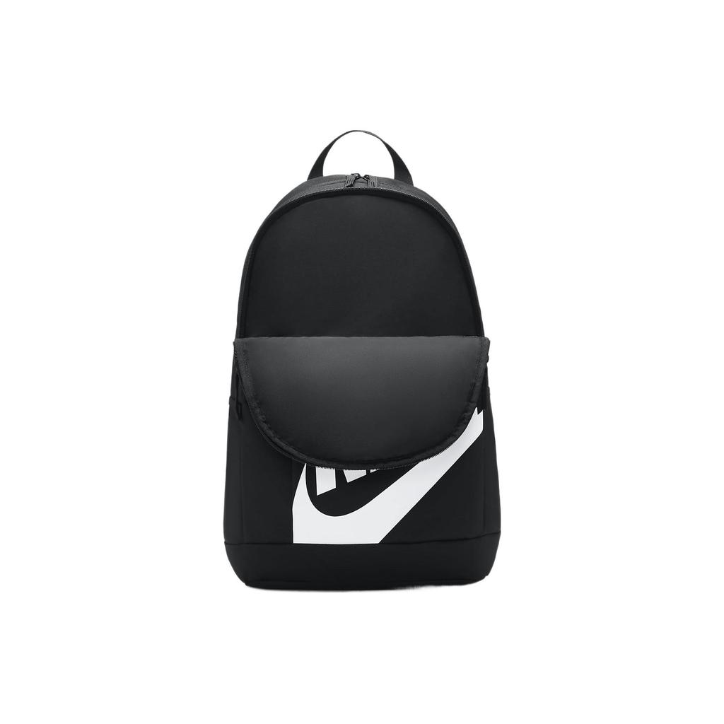 Nike Elemental Basic Logo Student Polyester Backpack Unisex Backpack Black White DD0559-010