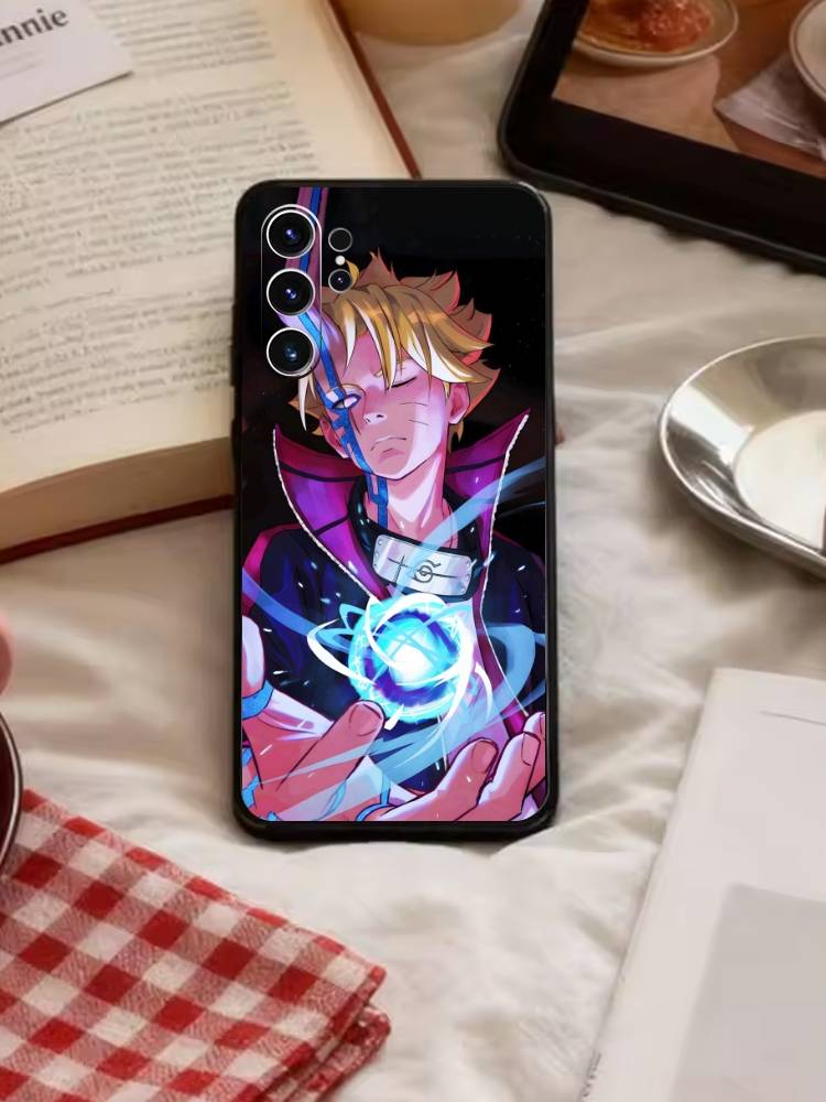 Anime M-Narutos Cover Phone Case For Samsung S26,S25,S24,S23,S22,S30,S21,Ultra,Plus,FE 5G Black Soft Cover
