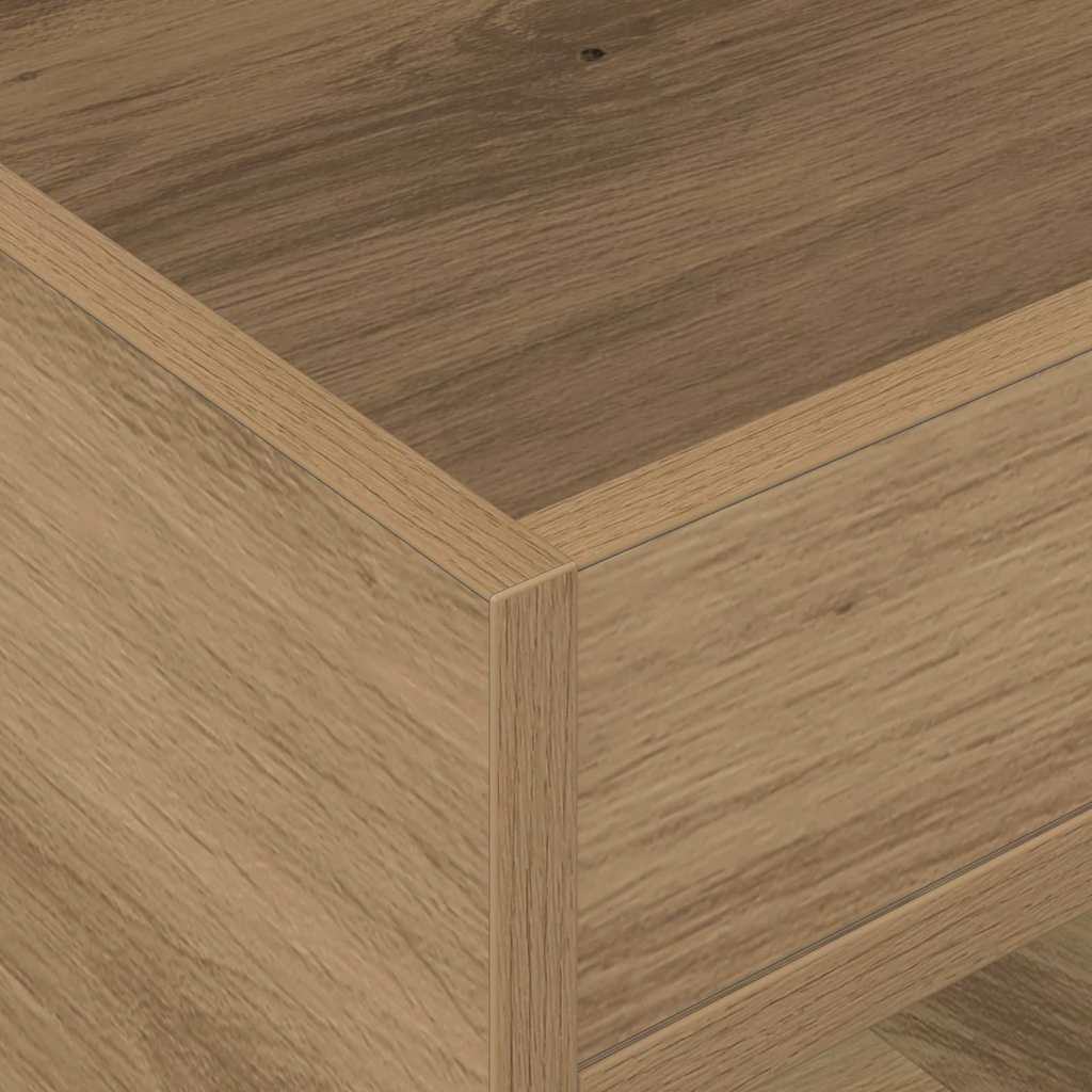 Side Table Set of 2 Artisan Oak Finish 40 x 40 x 56 cm Engineered Wood