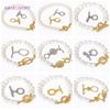 18K Gold Plated End Beads Toggle Clasp Brass Irregular Round OT Clasp For Jewelry Making Findings DIY Jewelry Accessories
