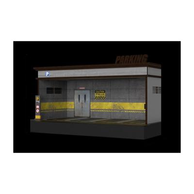 Moreart 1/64 Scale Garage Model MO764103 Parking Lot Diorama with Diecast Cars [Parallel Import]