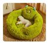 Cute Cartoon Monster for Small Dogs Warm Plush Pet Beds Cat Beds Medium Dog Bed Mat Pets Kennel Washable Puppy Kitten Mattress