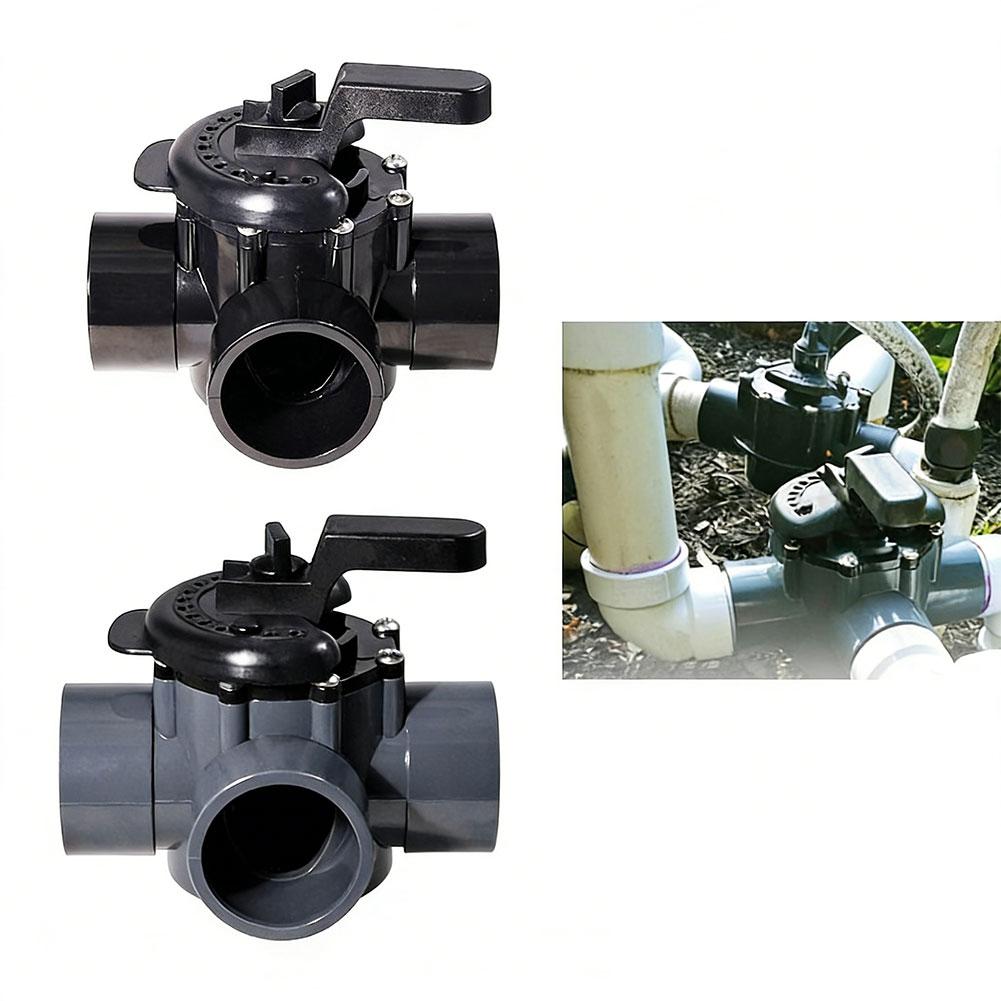 Three Port Valve for Pentair Plumbing Networks Featuring Standardized 2 Inch ID and 2-1/2 Inch OD Interface Sizes