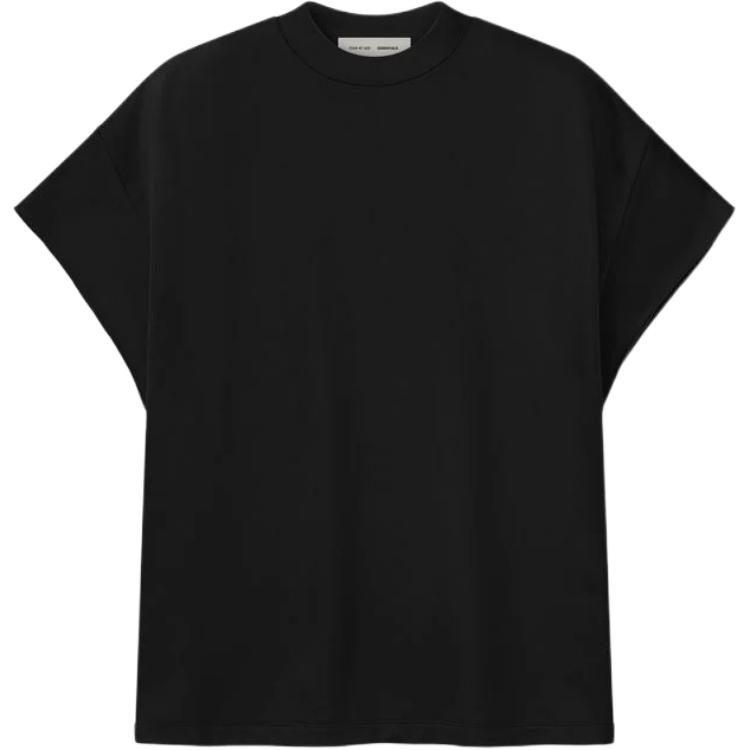 Fear of God Essentials Satin Fleece 90s Muscle Tee Vintage Black Men Tops 192HO256881F 2XL
