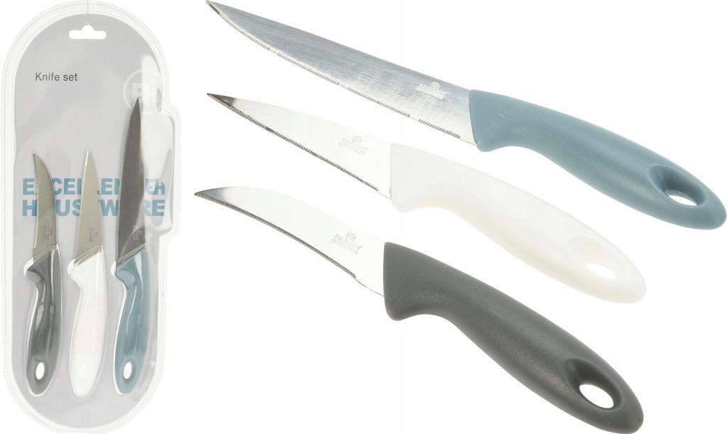 Set of universal kitchen knives 3 pcs