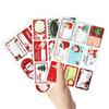 90pcs/10sheets Christmas Stickers Gift Box Wrapping Decoration Paper Label Sticker Name Tag 2025 Merry Christmas Decor New Year