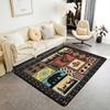 Erosebridal Farmhouse Deer Area Rug 5x7 for Living Room Camo Woodland Hunting Rugs for Bedroom Rustic Cabin Carpet Non Slip Wildlife Animal