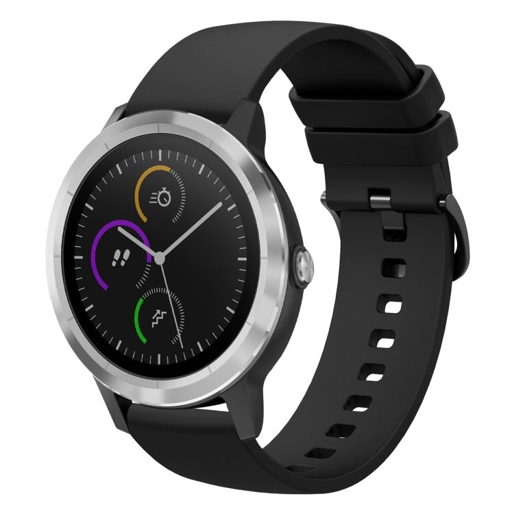 Für Garmin Vivoactive 3 20mm Einfarbige Weiche Silikon-Uhrenarmband