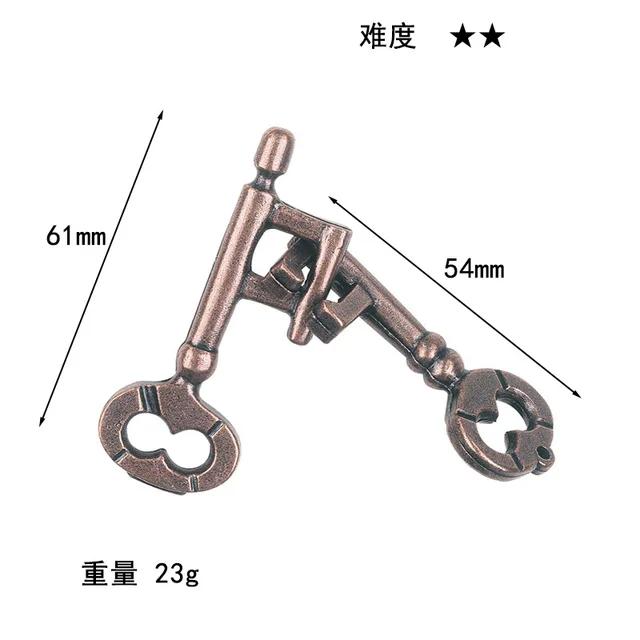 Puzzle Zinc Alloy Unlocking Kongming Lock Magic Alloy Puzzle Toys Nine Linked Rings Intelligence Decryption Toys