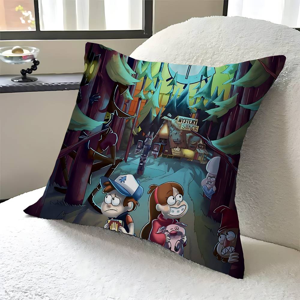 Gravity Falls Stitch Lucky Dragon Pillow Cover Sofa Cushion Cover Home Room Decoration Children Gift