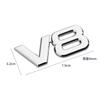 3D Metal V6 V8 Car Logo Stickers Universal Exterior Stickers Scratch Protection Sticker for Rear Tailgate Car Acceesories