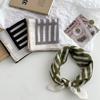 Silk scarf neck small square scarf spring and summer new floral polka dot small scarf literary headscarf headband bag strap