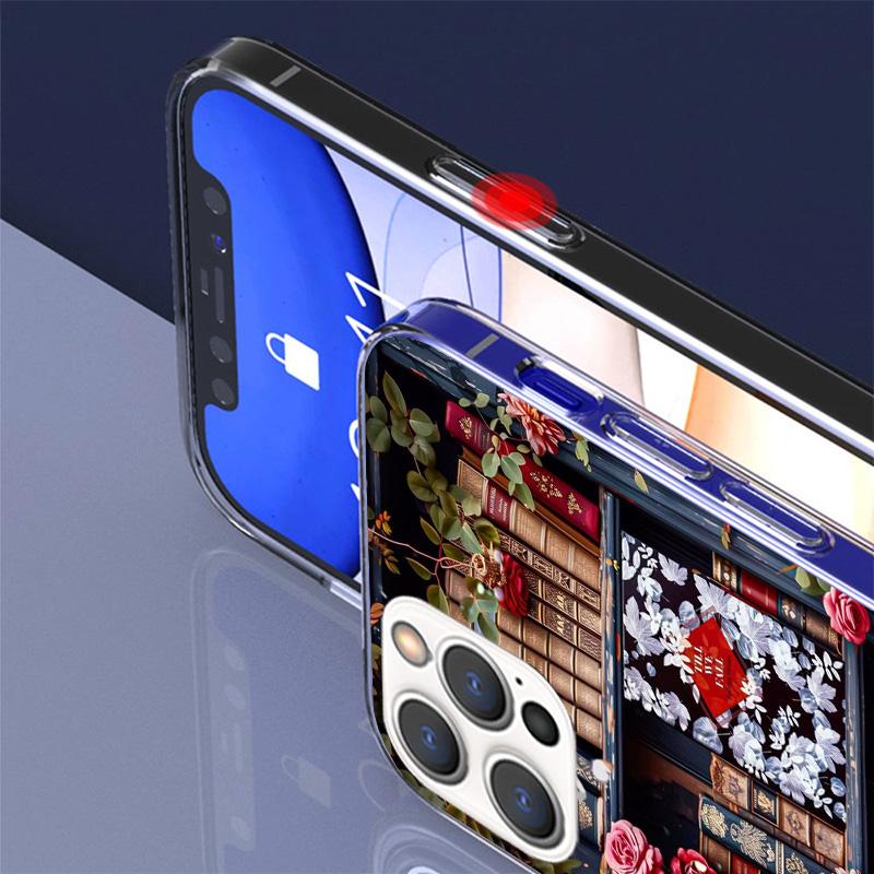 Read Books illustration Reading Phone Case For iPhone 17 Air 16 15 Pro Max 14 Plus 13 Mini 12 11 Cover 7 8 SE Silicone Shell Pri