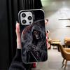 Tod Sensenmann Schädel Sense Weiche Handyhülle für iPhone 15 16 17 Pro Max 17Air 16E 14 Plus 13 12 Mini Stoßfeste Hülle Rückseite Sh