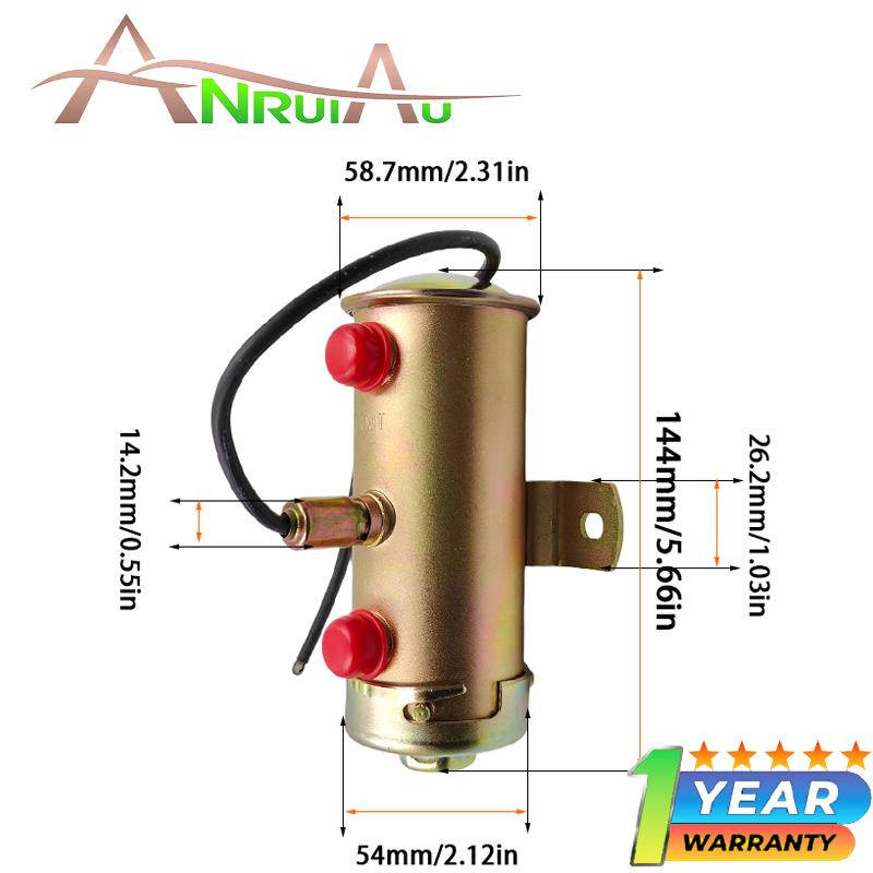 

Facet Red Top Electric Fuel Pump 12V for 6.5-8PSI 45GPH Weber Dellorto Carb 480532E