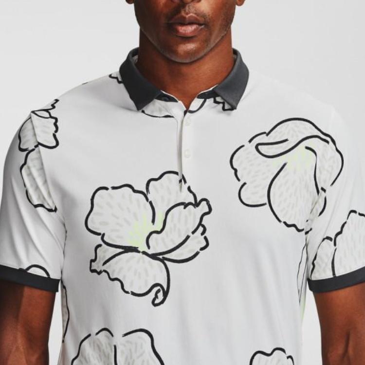 Under Armour Range Unlimited Monarch Polo Shirt 'White Black' Men's 1358781-112