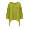 Women's Casual Boat-Neck Solid Color Shirt Long Sleeve Top  Shirt
