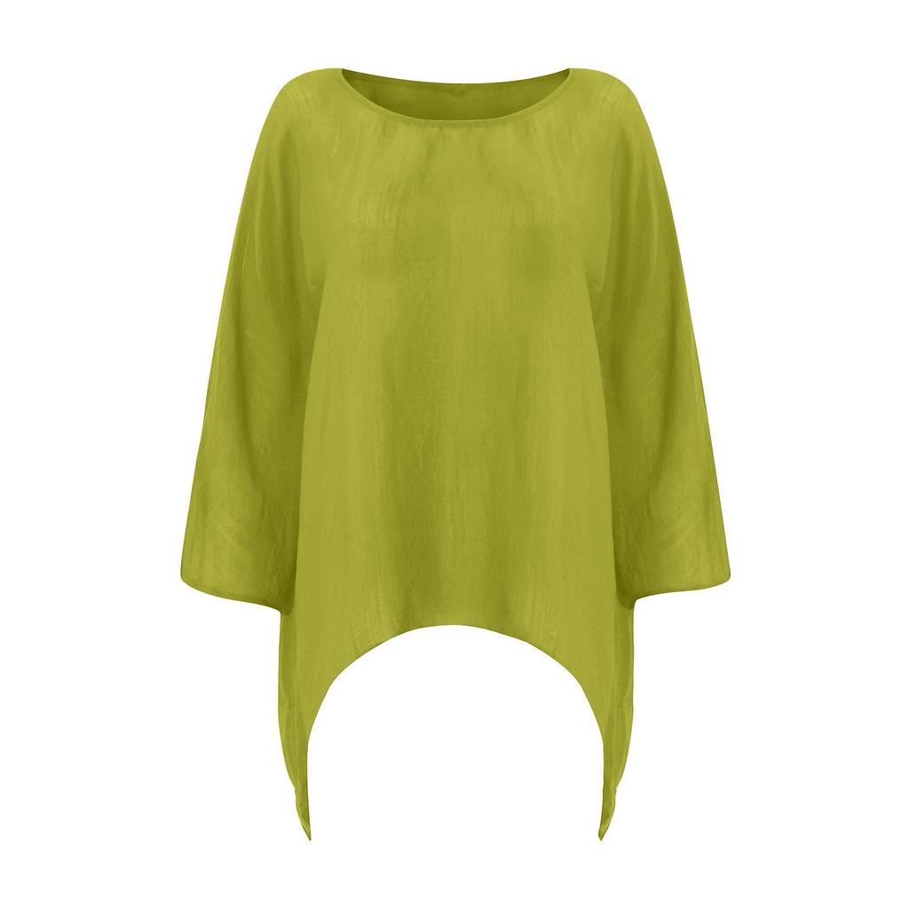 Women's Casual Boat-Neck Solid Color Shirt Long Sleeve Top  Shirt