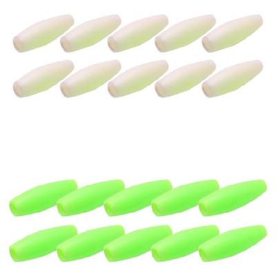 10Pcs Squid Baits Hook Sleeve Glowing Hollow Tube Glow Fishing Hook Tubes Night Fishing Sea Fishing Tackle