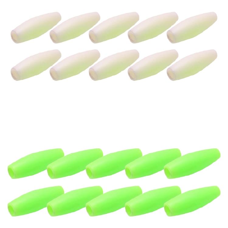 10Pcs Glowing Hollow Tube Fish Hook Accessories Squid Lure Hook Sleeve Night Fishing Tackle Fishing Hook Tubes