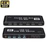 HDMI KVM Switch 4K 60Hz 2 Port Dual Monitor USB 3.0 KVM Switcher 2 In 2 Out USB KVM Switcher HDMI with USB 3.0 Port for Computer