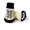 4Pcs Dog Socks Non Slip Cute Anti Rubber Claw Pattern Black White Size Xl Pet Cotton Socks Cold Snow Ice Protection