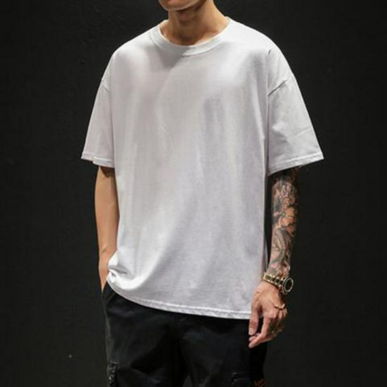 Red Woolen Men's Mid-Length Korean Style Slim Windbreaker Coat