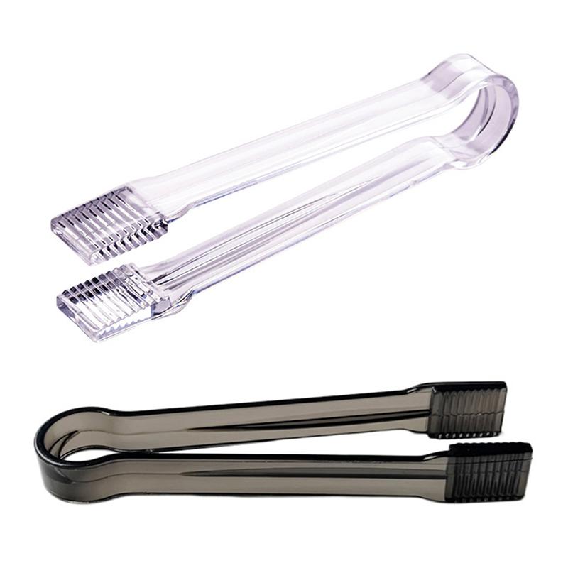 1Pc Plastic Kitchen Ice Tongs Food Serving Tong Cube Sugar Clip Grabber