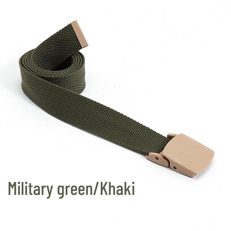 Canvasgürtel im koreanischen Stil mit Farbblockdesign für Studenten, Jugendliche und Outdoor-Aktivitäten