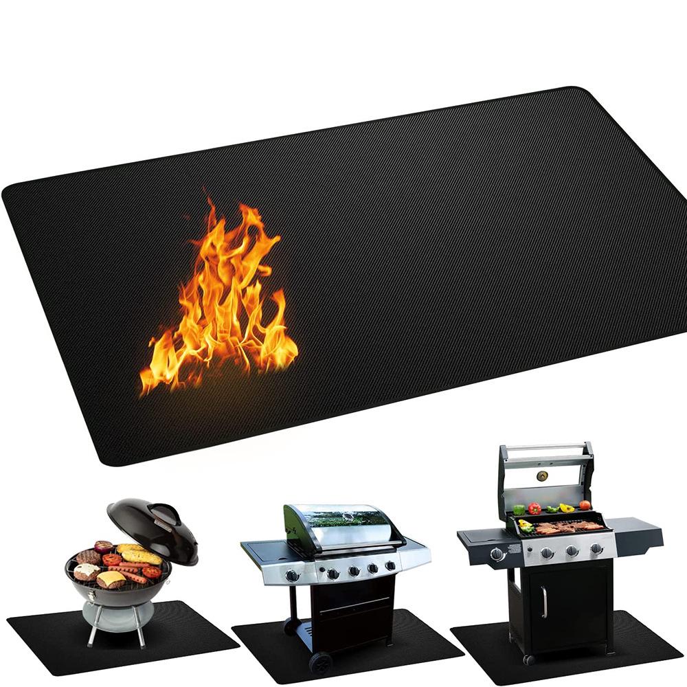 High-Temp Fireproof BBQ Grill Mat for Outdoor Use