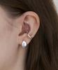 Still Instant Rose With Dew - Earcuff 02