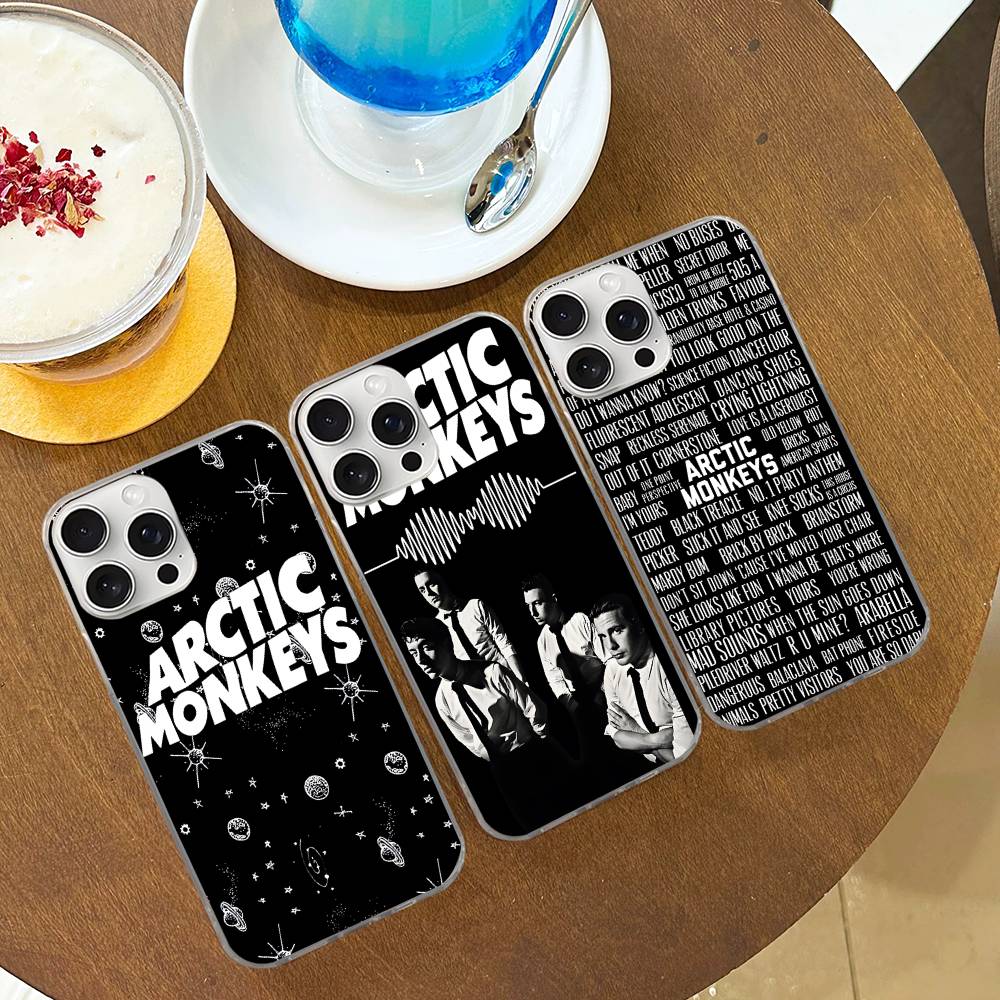 Phone Case A-Arctic Monkeys Band For iPhone 17 16e 16 15 14 13 12 11 Mini Air Pro Max X XR 7 8 Plus Transparent Soft Back Cover