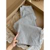 Comfortable, Stylish, and Photo-Worthy! Designer Striped Straight-Leg Casual Pants for Women, Summer Loose Fit, Versatile High-Waisted Trendy Pants