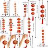 Fu Blessing Hanging Red Ball Lantern With Tassels Chinese Lantern Pendant  New Year