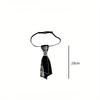 9 Styles Fashion Necktie Metal Chain Crystal Pendant Jewelry Bowtie Evening Adjustable Pre-Tied JK Shirt Decoration Bow Tie