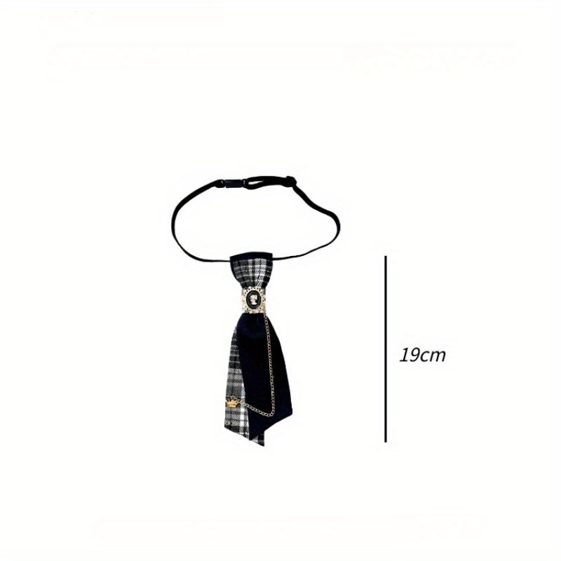 9 Styles Fashion Necktie Metal Chain Crystal Pendant Jewelry Bowtie Evening Adjustable Pre-Tied JK Shirt Decoration Bow Tie